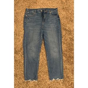 American Eagle Raw Hem Jeans